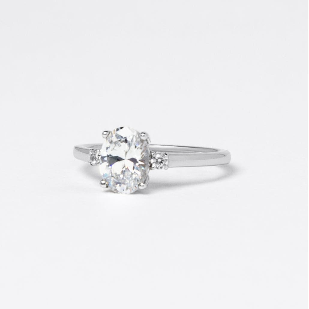 oval-moissanite-trilogy-engagement-ring-white -gold