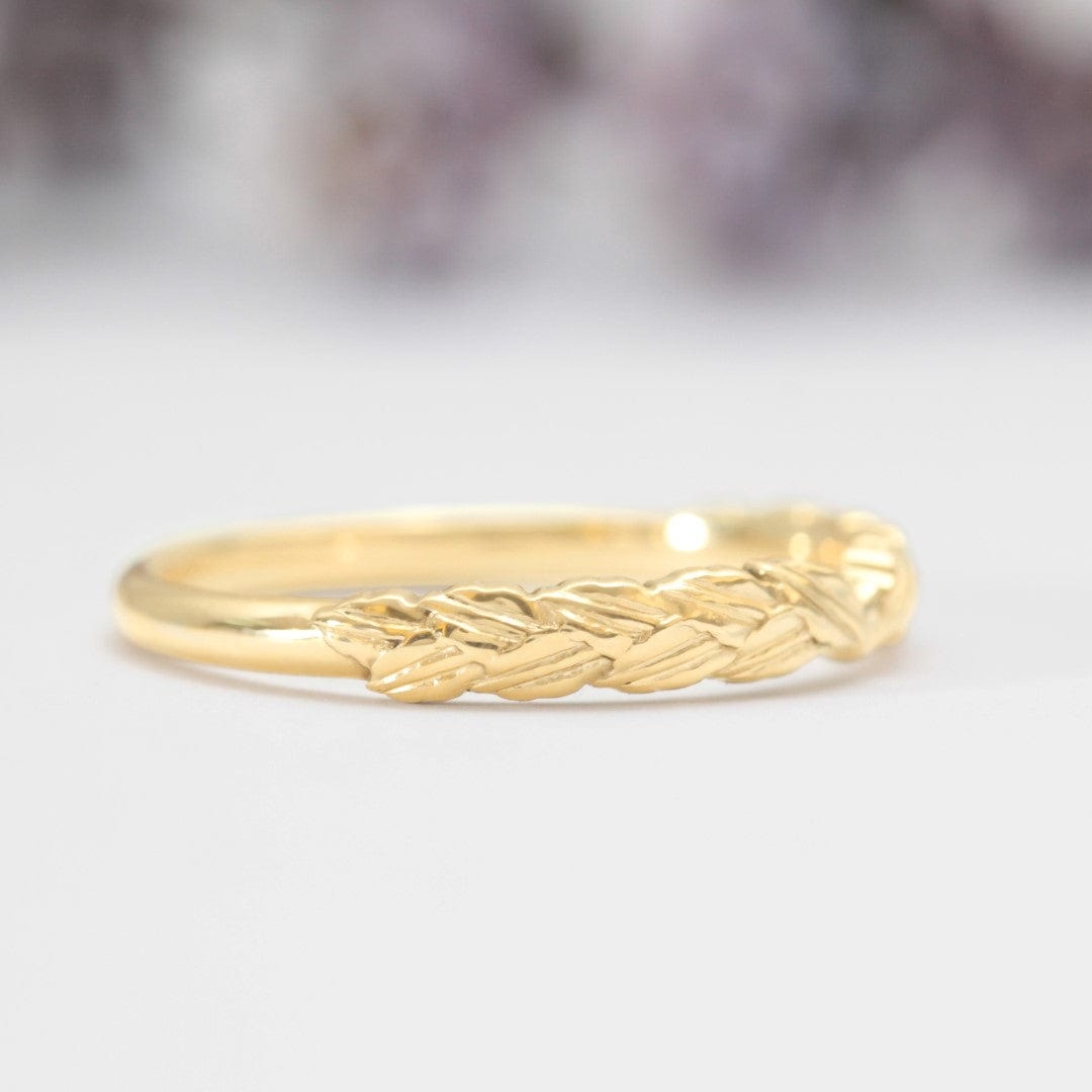 Bay Laurel Leaf Wedding Ring - Vinny & Charles