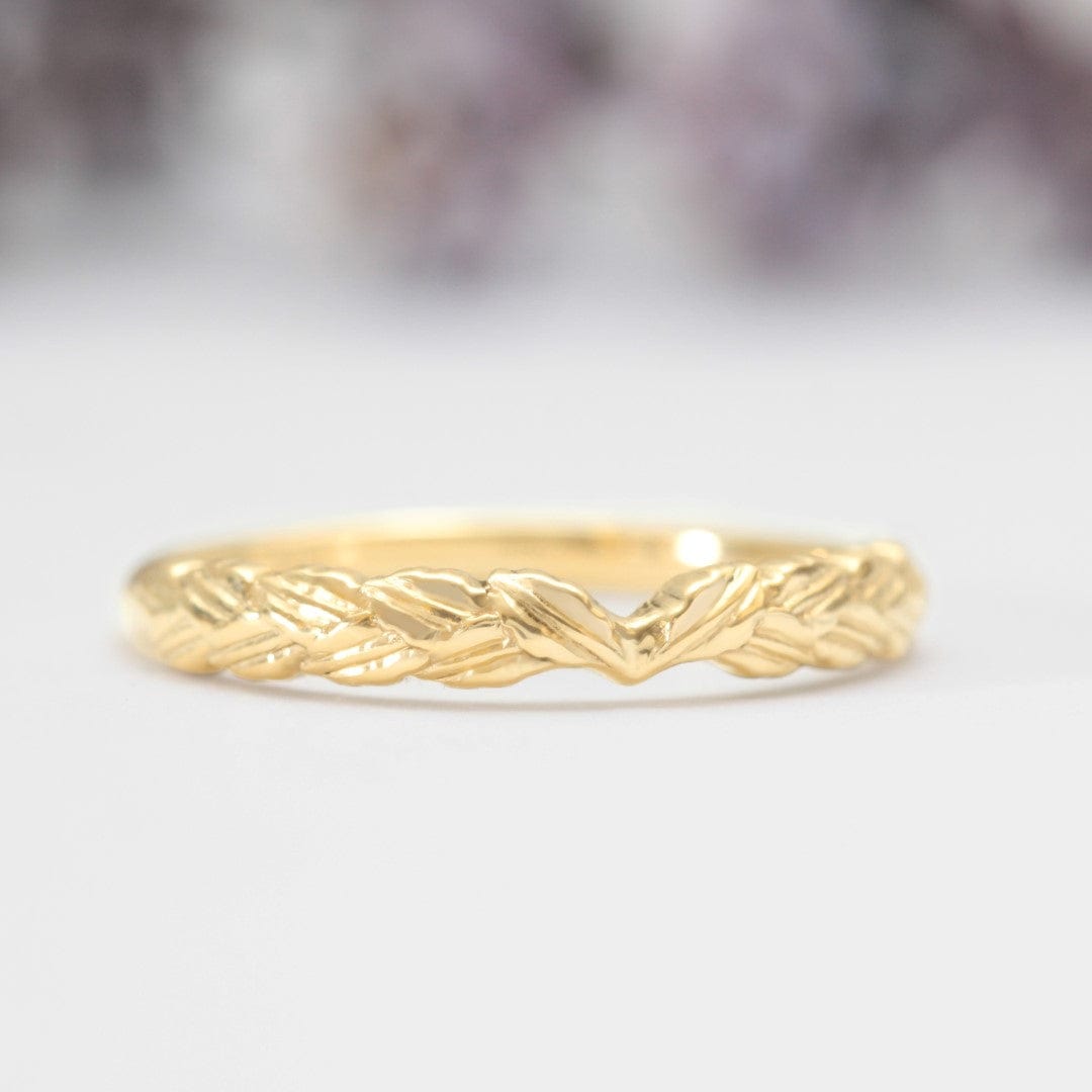 Bay Laurel Leaf Wedding Ring - Vinny & Charles