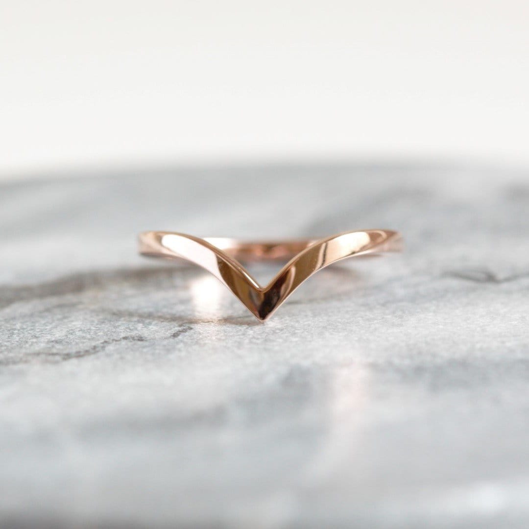 Chevron Wedding Ring - Vinny & Charles