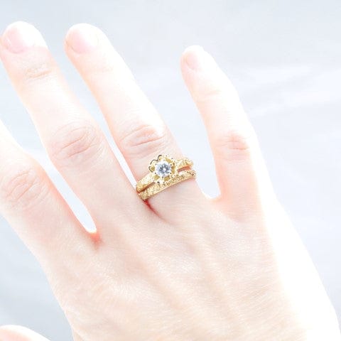 Poppy Flower Engagement Ring - Vinny & Charles