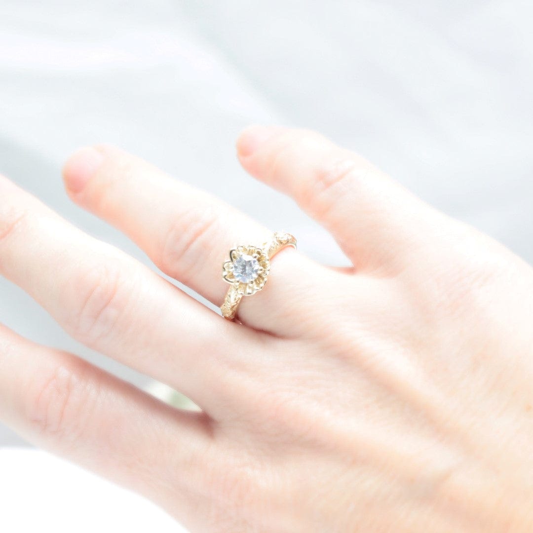 Poppy Flower Engagement Ring - Vinny & Charles
