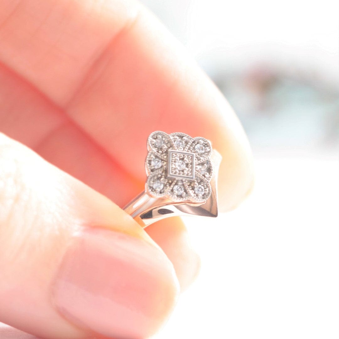 Chevron Wedding Ring - Vinny & Charles