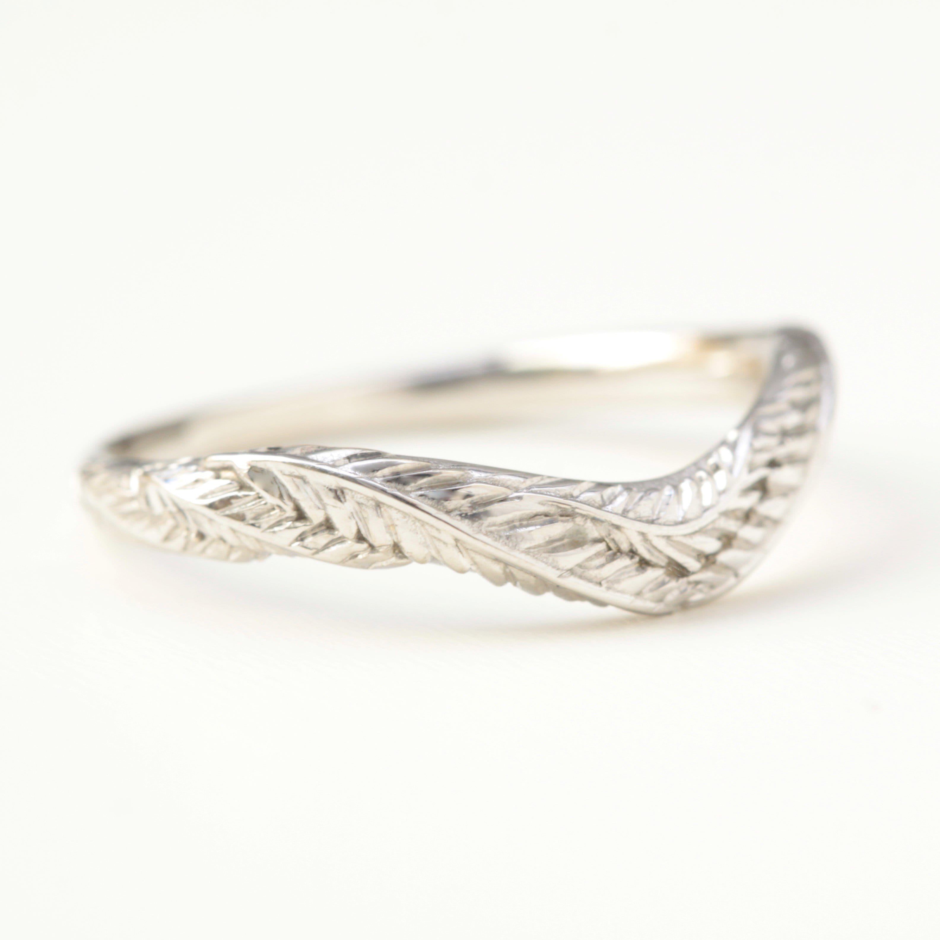 Foliage Leaf Wedding Ring - Vinny & Charles