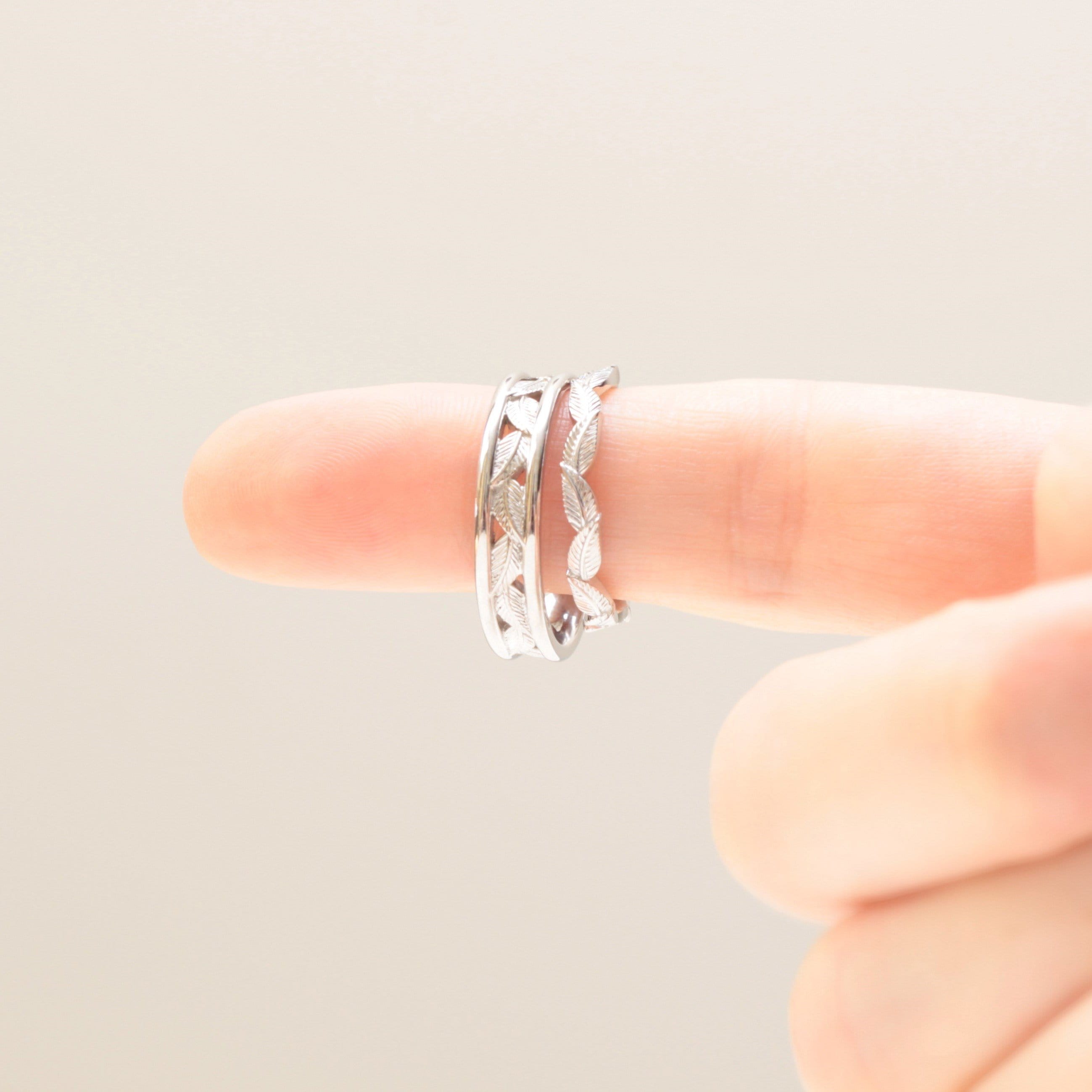 Gents Eternity Leaf Wedding Ring - Vinny & Charles