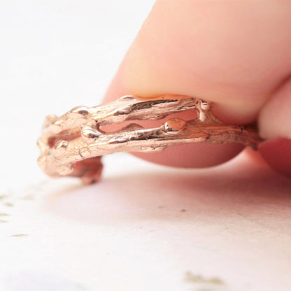 Double Twig Wedding Band