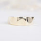 gents yellow gold faceted wedding band