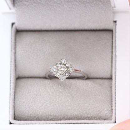 Vintage moissanite engagement ring - Vinny &amp; Charles