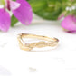 Curved leaf wedding ring - Vinny & Charles