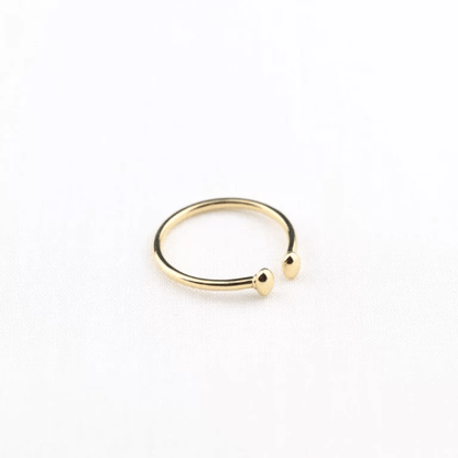 14k Gold Droplet Ring - Vinny &amp; Charles