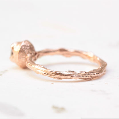 Moissanite Twig Engagement Ring - Vinny &amp; Charles