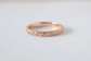 Patterned Rose Gold Wedding Ring - Vinny & Charles