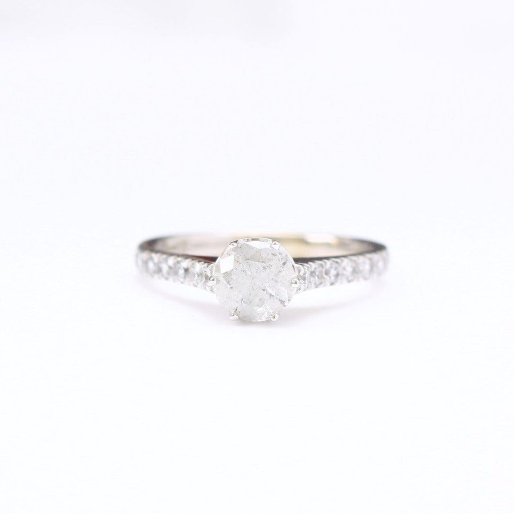 Salt and Pepper Diamond Engagement Ring - Vinny &amp; Charles